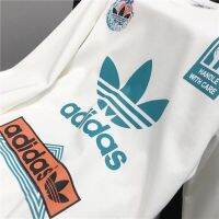 OriginalˉAdidas กีฬาเสื้อกันหนาวคอกลม,เวอร์ชั่นเกาหลีผ้าฝ้ายแท้ผู้ชายและผู้หญิงสบายๆหลวมกีฬา Pullovers แจ็คเก็ตคู่แขนยาวTH