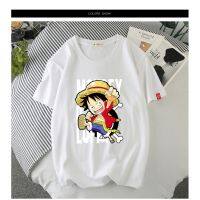 [ส่งของ]เสื้อยืด แขนสั้น ลาย Luffy เหมาะกับฤดูร้อน สำหรับผู้ชาย