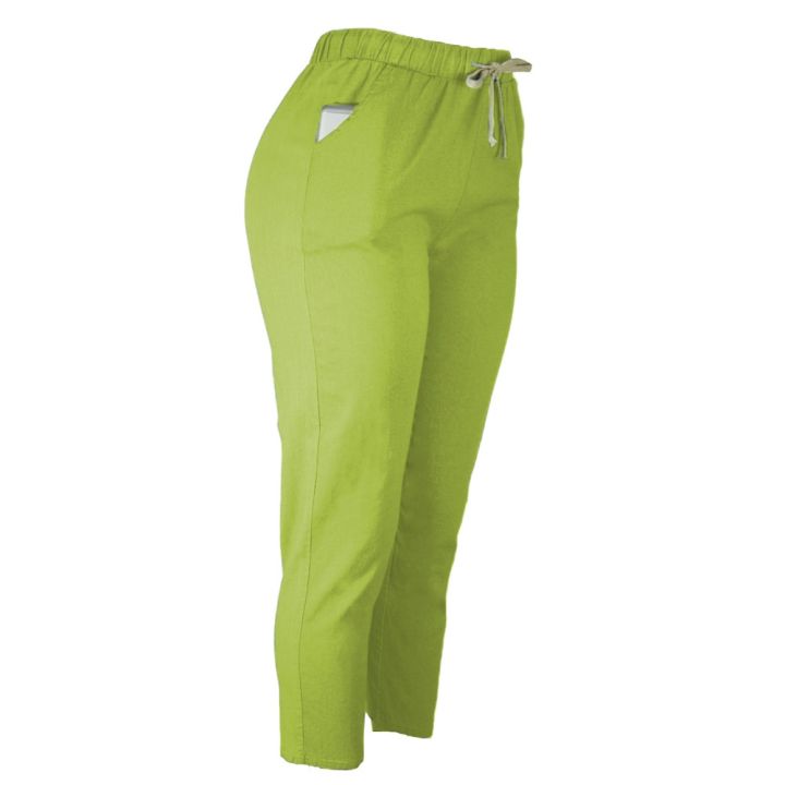 cod-ebay-hot-style-pocket-linen-trousers-womens-cross-border-european-and-casual-tie