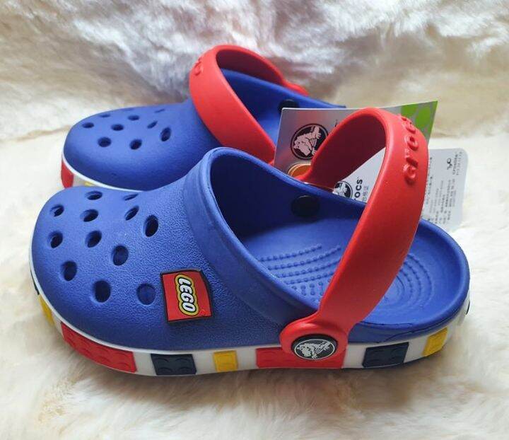 รองเท้า-crocs-เด็ก-lego-งานพรีเมี่ยม-สำหรับเด็ก-สีมาไหม่สวยมาก-นิ่มใส่สบาย