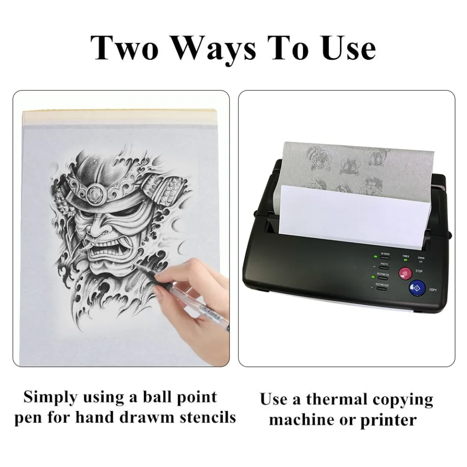 HOW TO USE TATTOO TRANSFER PAPER BY HAND WITHOUT A THERMAL COPIER 