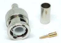 CON-BNCM-200 : หัวต่อ BNC male plug crimp for LMR200 LLC200 RG58