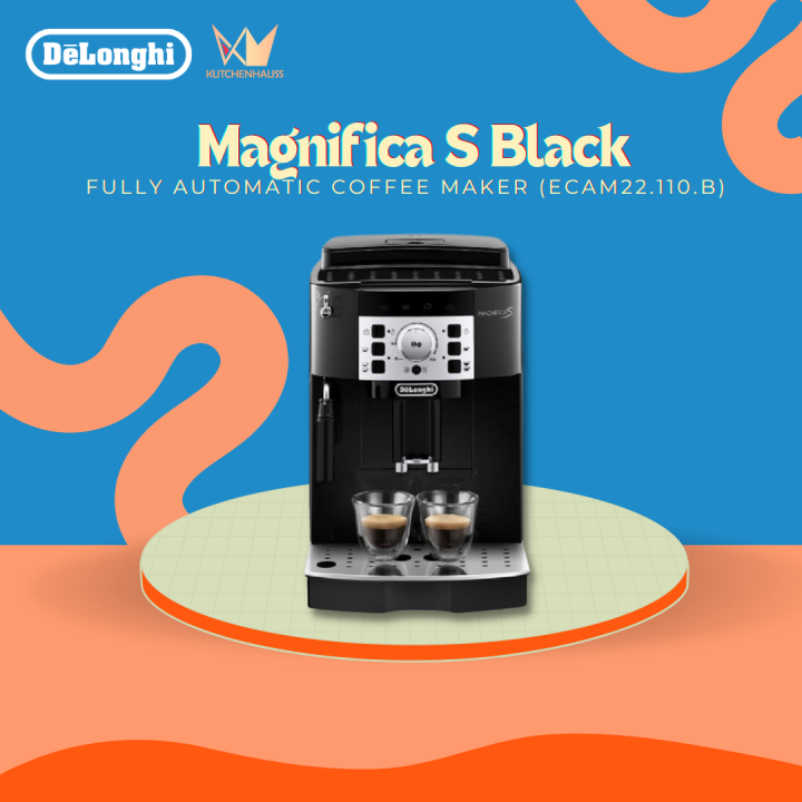 DeLonghi Magnifica S Black Fully Automated Coffee Machine ECAM22.110.B