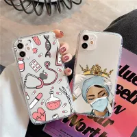 Nurse Medical Medicine Health Heart Phone Case Transparent for iPhone 11 12 13 14 mini pro XS MAX X doctor nursing woman capa Phone Cases