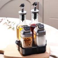 hotx【DT】 YOMDID 5pcs Seasoning Bottle Set Pepper Sauce Containers Useful Condiments Storage especieros para cocina