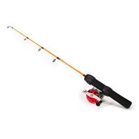 1Set Ultra-Short Fishing Rod Solid Ice Fishing Rod Straight Handle Fishing Rod Simple Portable