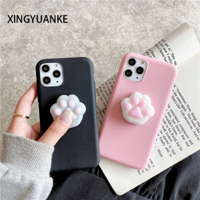 Squishy Silicone Cover For Samsung Galaxy A50 A51 A71 A70 A10 A20 A30 A40 A20E A11 A12 A21S A31 A41 A10S A20S A30S Cute Cat Case