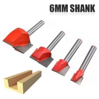 【Free-delivery】 MULTI DEAL 4Pcs 6Mm Sur Planing ด้านล่าง Ing ไม้ Milling C Router Bit แกะสลักเครื่องตัดงานไม้เครื่องมือ10/15/22/30มม.