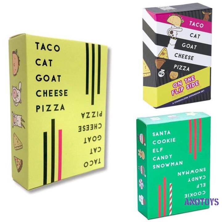 Taco Cat Goat Cheese Pizza Game Card Game On The Flip Side Fun Family ...