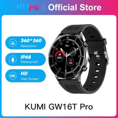 ZZOOI KUMI GW16T Pro Smartwatch Global Version Full Touch HD Heart Rate Monitor IP68 Waterproof Man Woman Smartwatch for IOS Android
