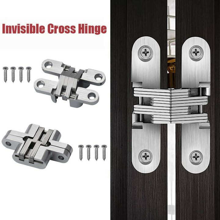 2pcs-concealed-hinge-folding-door-hinges-wooden-180-degree-invisible-door-cross-hinge-stainless-steel-furniture-hardware