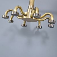 Bathroom Accessory 8 Inch Antique Bronze Water Saving Eight Claw Shape Top Rain Shower Head Bathroom Fitting ash250