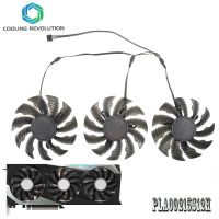 ที่ทำความเย็น GPU การ์ดจอ T128015SU PLA09215S12H ขนาด3ชิ้น/เซ็ต82มม. สำหรับวิดีโอเกม GIGABYTE RX 6800 6900 XT