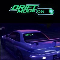 DRIFT MODE ON Glow Panel Light Emitting Window Racing Car Sticker Windshield Decorative LED Light Accessories