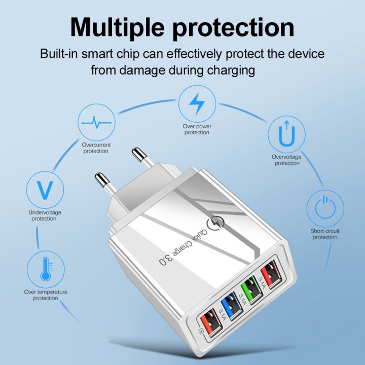 ชาร์จเร็ว3-0เครื่องชาร์จ-usb-สำหรับผนังชาร์จเร็วสำหรับปลั๊ก-s10โทรศัพท์มือถือ-mi-อะแดปเตอร์ที่ชาร์จ