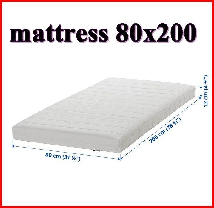 ที่นอน mattress โฟมเนื้อแน่น 80x200 ซม. ความหนา 12 ซม. สำหรับเตียงเด