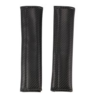 2Pcs Car Safety Seat Belt Shoulder Pads Carbon Fiber Cover Pads Harness Cushion