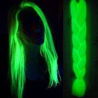 Glowing Hair Florescent Braiding Synthetic Braids the 24inch 100g