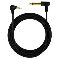 6ft 6.35mm 1/4 Mono Male to 3.5mm 1/8 TS Mono Male 90 Degree Right Angle Plug Adapter Audio Cable Cord 1.8M