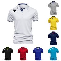 Summer Luxury Casual Fashion Solid Color POLO Shirt Mens Trend Sports Style T-shirt Short Sleeve 2023 Mens Top Stock