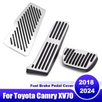 ที่วางเท้าคันเร่งเบรกรถยนต์สำหรับ Toyota Camry 70 XV70 2018 2019 2020 2021 2022 2023 2024โฟมกรองสารชีวเคมีกันลื่นฝาครอบเหยียบ