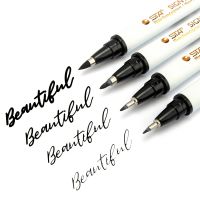 4pcs Lettering Calligraphy Brush Pens Set  Soft and Hard Tip  4 Size for Art Drawing  Scrapbooking  Journaling  Water ColorHighlighters  Markers