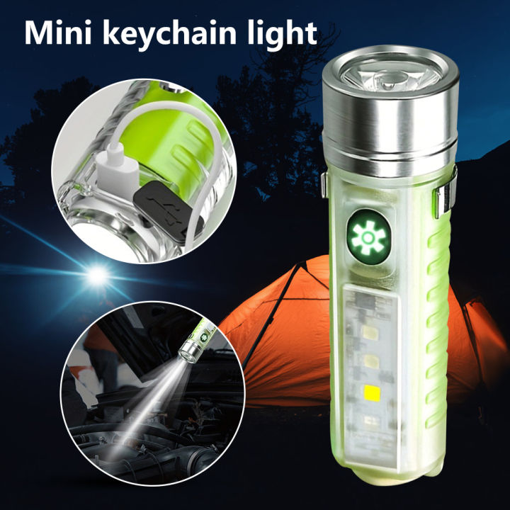 Camping String Lights-Camping Lantern with String Light(33Ft),Rechargeable  Flashlights with 4000mAh Charger,IP44 Waterproof Camping Lights,Portable
