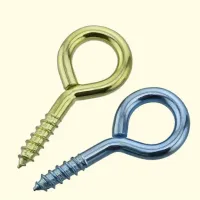 Galvanized Closed Sheep Eye Ring Self-tapping Screw Hook Hanging Ring Iron Hook Lamp Hook Belt Ring Sheep Eye Screw Belt Ring