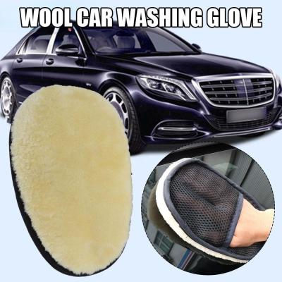 Car Wash Mitt Wool Car Wash Gloves Soft Hand Glove Mitt Wash Vehicle Towe Detailing Car Washing T9Z0