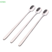 ?【Lowest price】HOMA 1PC Long Handle Square HEAD ช้อนกาแฟสแตนเลสที่มีสีสันช้อนน้ำแข็ง