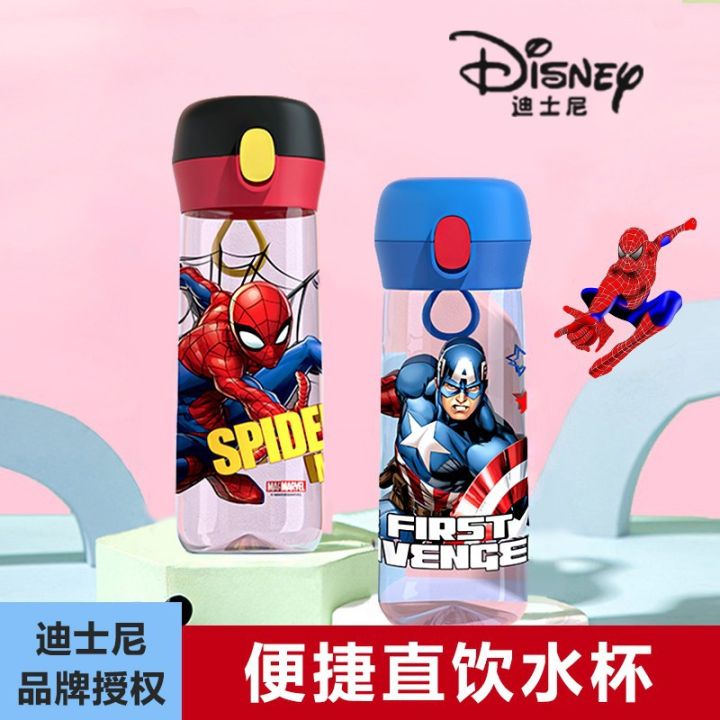 disney-children-s-water-cup-summer-student-sports-ขวดน้ำแบบพกพาสำหรับโรงเรียน-drop-proof-ถ้วยดื่มตรงสำหรับเด็กหญิงและเด็กชาย