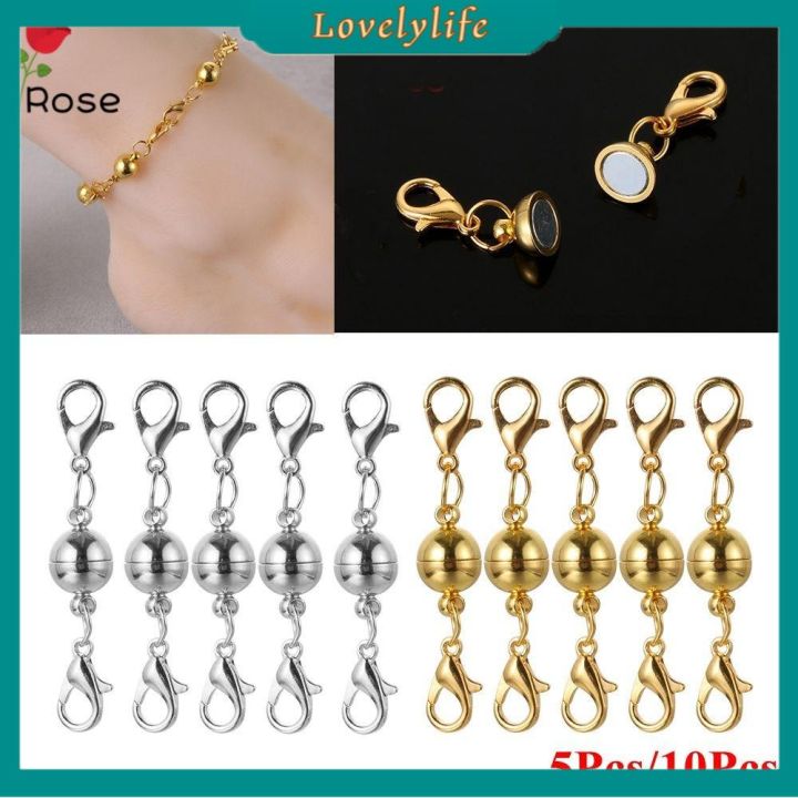 10pcs Magnetic Necklace Clasps And Closures Magnetic Jewelry Clasps  Necklaces Bracelet Jewelry Magnetic Extender Clasp Connectors Clasp For Necklaces  Bracelets Jewelry DIY Making