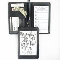 Restaurant And Ho Supplies Black PU Leather Menu Server Book Guest Check Holder Bill Note Writing Pad