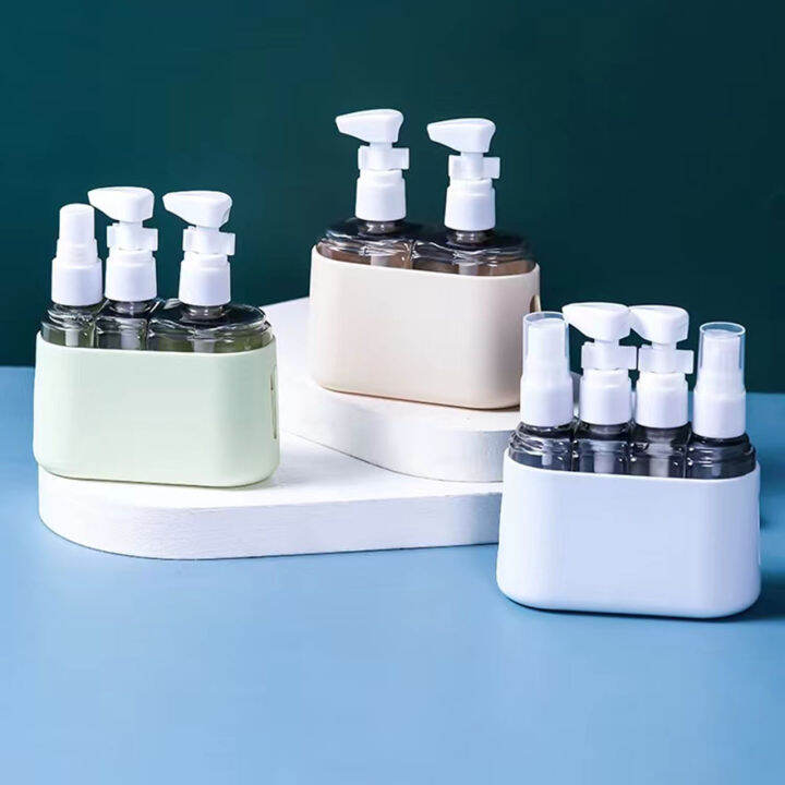 4 In 1 Travel Bottle Set With Silicone Sleeve Can Boarding Shampoo