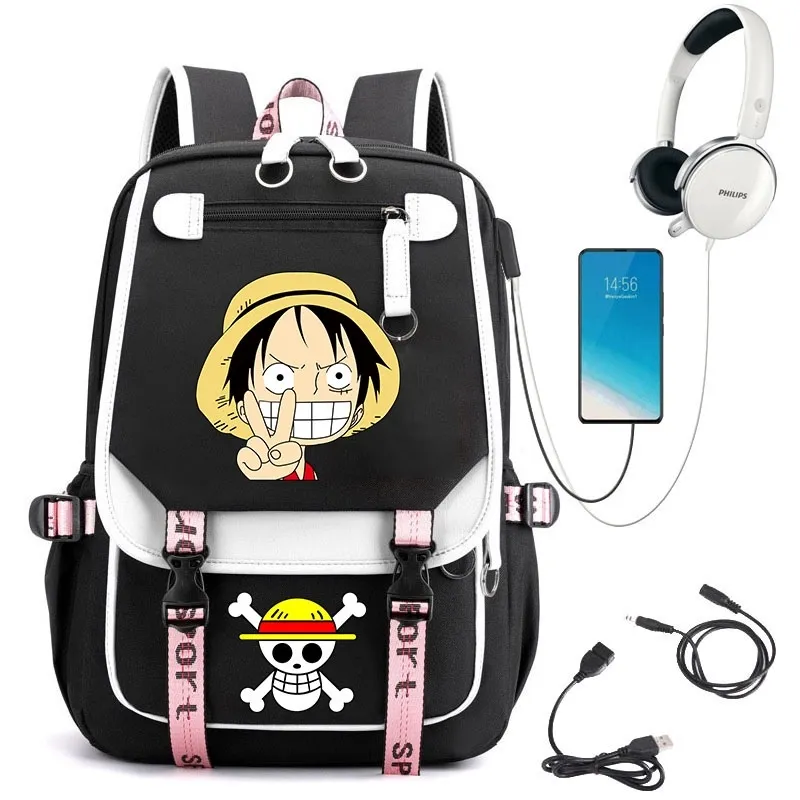 One Piece Anime Backpack - Travel Luffy One Piece Cosplay Backpack | Anime  Backpacks