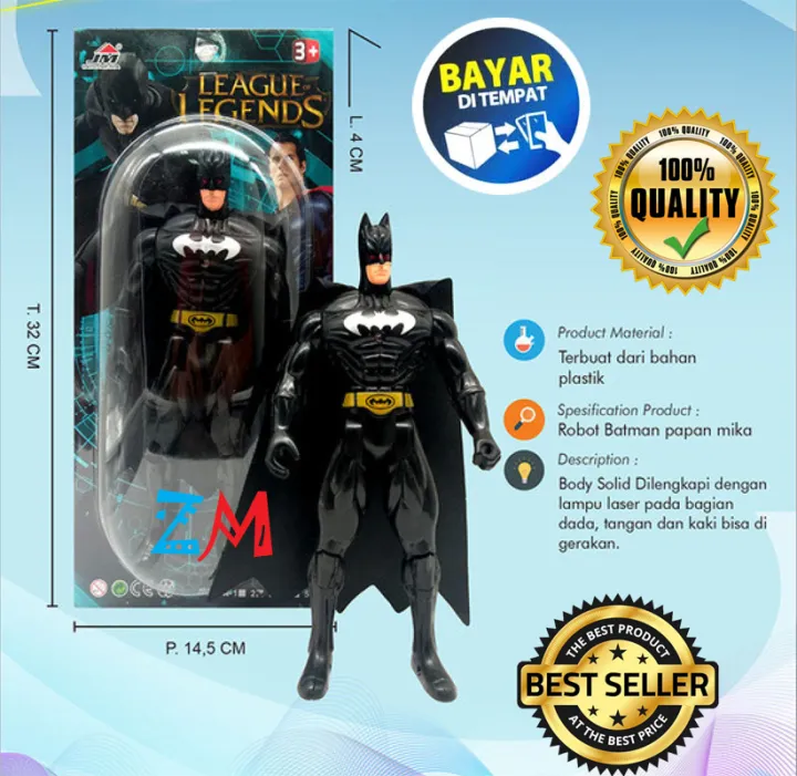 Mainan Anak Robot Action Figure Batman Ada Lampu | Lazada Indonesia