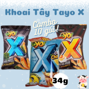 COMBO 10 Gói x 30gBánh Sanck Bim Bim Khoai Tây TaYo X Vị Cola Chanh Tảo