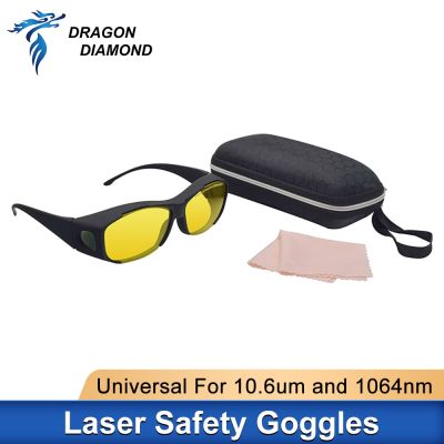 10.6um 1064nm Laser Safety Goggles Protective Glasses OD4 Shield Protection Eyewear For YAG DPSS Fiber and Co2 Laser Working