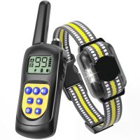 Electric Collar 800M Control Sound Waterproof Vibration Anti-Bark Dog Pet Shock Rechargeable Training With Dis Remote