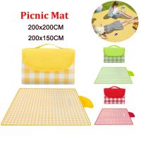 Foldable Picnic Mat Portable Camping Picnic Pad Waterproof Oxford Cloth Picnic Blanket Camping Sleeping Pad 100x150/100x200CM Sleeping Pads