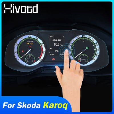Hivotd For Skoda Karoq 2018-2023 Accessories Interior Front Dashboard Panel Screen Film Cover Car Styling Replacement Part