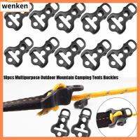 WENKEN 10pcs สีดำสีดำ หัวเข็มขัดภูเขากลางแจ้ง พลาสติกทำจากพลาสติก อเนกประสงค์อเนกประสงค์ หัวเข็มขัดกันสาด ของใหม่ เต็นท์ตั้งแคมป์ เครื่องมือกลางแจ้งสำหรับกิจกรรมกลางแจ้ง