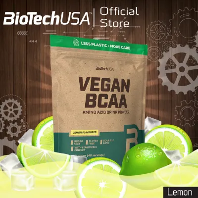 BioTechUSA Vegan BCAA 360g Lemon (วีแกน บีซีเอเอ รสมะนาว) EXP. 03/2024