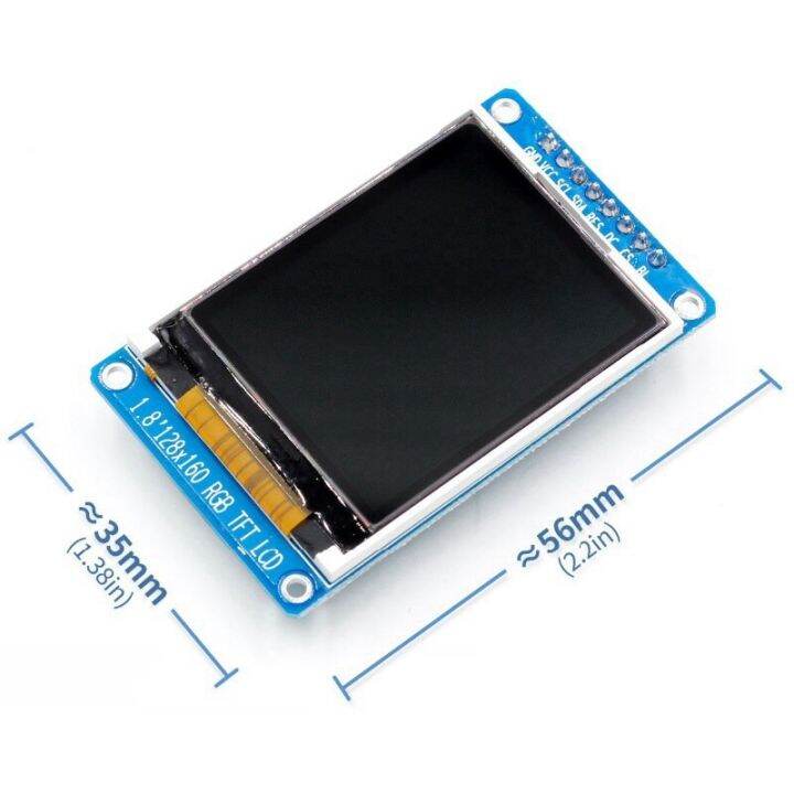 in-stock-โมดูลจอแสดงผลชนิด-lcd-1-8นิ้วสีเต็ม128x160-rgb-เอสพีไอ-lcd-โมดูลจอแสดงผลชนิด-lcd-st7735s-3-3v-แหล่งจ่ายไฟ-oled-แทนที่