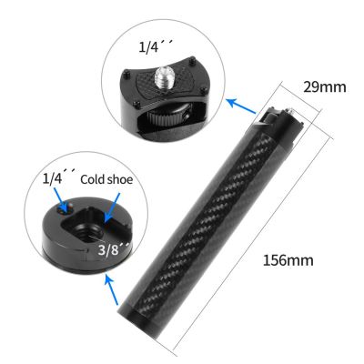 Gimbal Handle Grip 1/4" 3/8 "Cold Shoe Mount for ZHIYUN WEEBILL S WEEBILL LAB Stabilizer Handgrip for Monitor Microphone Phone