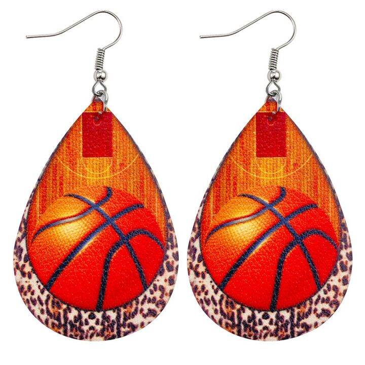 for-earrings-women-fans-dangle-hot-fashion-earrings-rugby-football-leather-earrings-sports-baseball-jewelry-lightning-ball-football