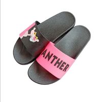 ♕◑ Women Slippers Cartoon Sandal Slides Outdoor Pink Panther Non-slip Bathroom Home Slipper Beach Female Slipper Pink Panther shoes