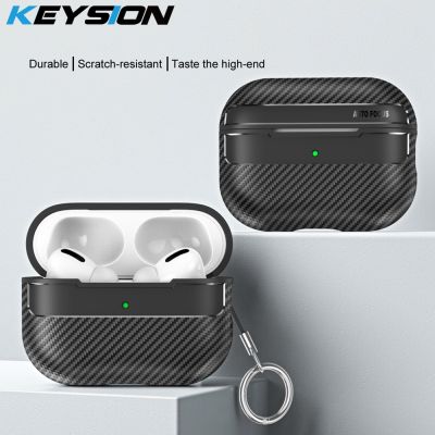 KEYSION Shockproof Case for Apple AirPods Pro 2 1 Carbon Fiber Texture Soft Silicone Bluetooth Earphone Cover for AirPods 3 2 1 Headphones Accessories