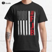 Fjb Pro เสื้อยืดแฟชั่น100% ธงชาติอเมริกา Anti Biden - F Joe Biden Foxtrot ผ้าฝ้ายพิมพ์ลายท็อปส์ซูคอรอบใหม่ฤดูร้อนขายส่งตลกเสื้อยืดแบรนด์สำหรับผู้ชายสไตล์ป๊อปสำหรับ Xs-3xl