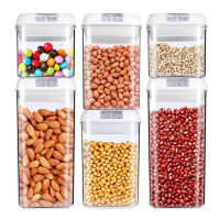 Large Capacity Kitchen Food Storage Tank Snack Dry Food Sealed Tank Transparent Plastic Storage Tank Dried Fruit Storage Box